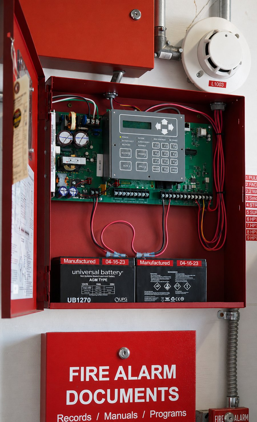 Fire alarm panel installation