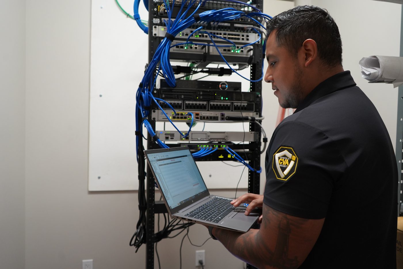 CVA Technician at work